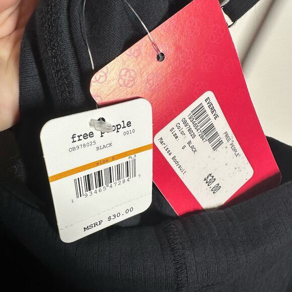 NEW Intimately Free People Marissa Black Bodysuit Size Small Women's - Picture 6 of 14